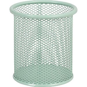 Acessório para Mesa Aramado para Caneta Redondo Verde Pastel