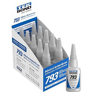 Cola Adesivo Instantâneo 793 20G Caixa com 10 Unidades