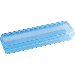 Estojo Plástico PLUS Azul em Polipropileno