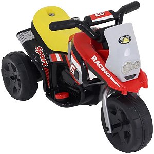 Moto Elétrica Triciclo Vermelho 6V Infantil