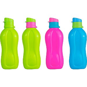 Squeeze Retangular Neon Faceata PET 600ML