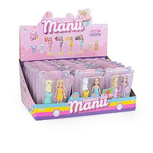 Boneca Turma da Manu 9CM Sortido - Display com 24 Unidades