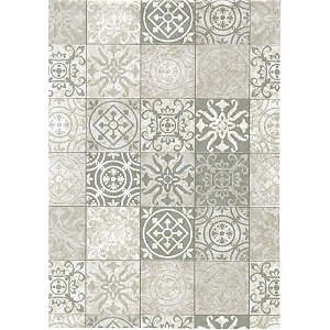 Papel de Parede Plástico Adesivo 45CM X 15M Azulejos Vintage