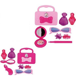Maquiagem e Beleza Infantil KIT Fashion 8 PCS