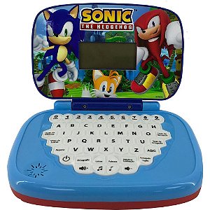 Laptop Infantil Sonic Minigame Bilíngue