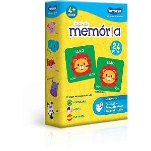 Jogo da Memória PORTUGUÊS-INGLÊS-ESPANHOL 48PC