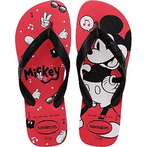 Chinelo Havaianas Licenciado TOP Disney 35/6 Vermelho Rubi