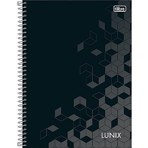 Caderno 10X1 Capa Dura Lunix 160 Folhas - Pacote com 04