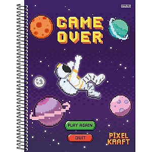 Caderno 01X1 Capa Dura Pixel KRAFT 80F PCT com 04