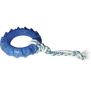 Brinquedo para PET Pneu OFF Road C/ Corda Azul M