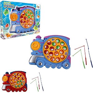 Brinquedo Diverso Pega Peixe Trenzinho a Pilha