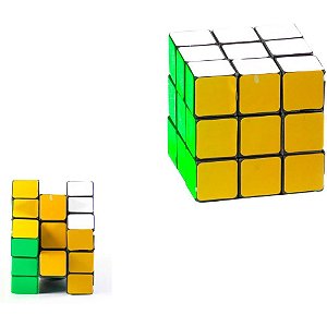 Brinquedo Cubo Mágico 3X3 - Cores Variadas