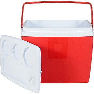 Caixa Térmica 19L com ALÇA Vermelha