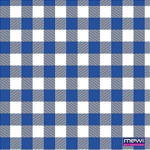 TNT Estampado 1,40M X 25M Xadrez Azul Royal 40G