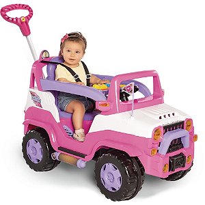 Veículo para Bebê Diipi Rosa com Som - Suporta ATÉ 30KG