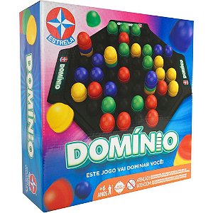 Jogo de Tabuleiro Dominio - a Partir de 6ANOS,