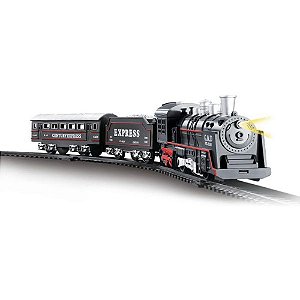 Pista TREM Locomotiva com LUZ e Som