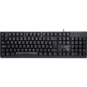 Teclado USB Universitário Maxprint com Fio, 107 Teclas ABNT2