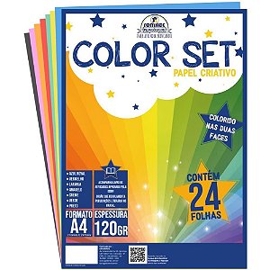 Bloco para Educação Artística Color SET A4 120G. 24FLS.  Bloco