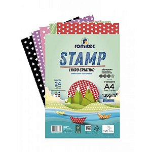 Bloco para Educação Artística Livro STAMP 120G 24 Folhas