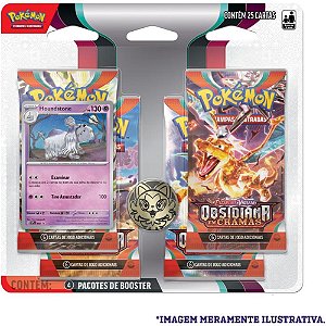 Jogo de Cartas Pokemon EV03 Obsidiana Chamas BL C/ 04