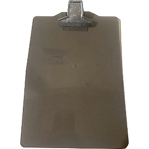 Prancheta Plástica A4 com Prendedor de Metal Fume