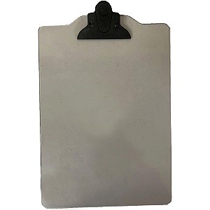Prancheta Plástica A4 com Prendedor Plástico Fumê - 22X30,5CM