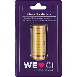 Caderno Inteligente Discos Médio 23MM com 12 Discos e Elástico