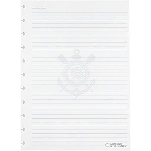 Caderno Inteligente Refil Grande Corinthians Pautado 90G - 50 Folhas