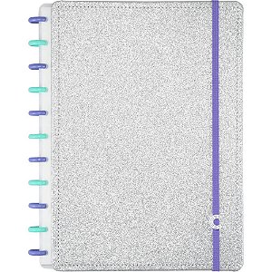 Caderno Inteligente Grande LET´S Glitter Silver 2.0