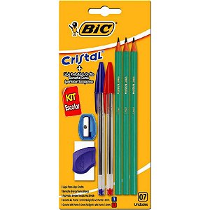Kit Escolar BIC com 7 Peças