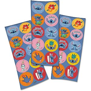 Adesivos Decorados STITCH Cart.sort 9,5X23CM PCT C/ 30
