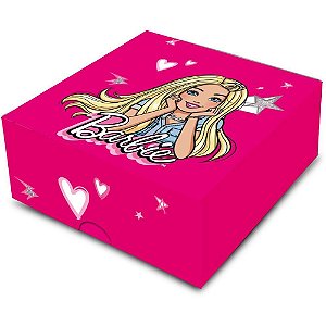 Embalagem para Doces Barbie Caixa 8,5X8,5X3,5 CM P/4 Unidades Pacote com 06