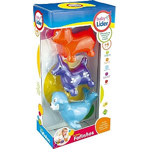 Brinquedo para Bebê Coleção Fofinhos Animais UPA U CX C/ 03
