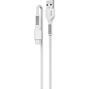 Cabo USB Letron Tipo C 2.4A 2M Branco