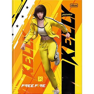 Caderno Brochurão Capa Dura Free Fire 80 Folhas