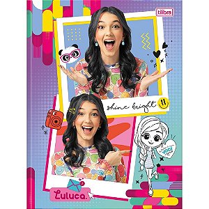 Caderno Brochurão Capa Dura Luluca 80 Folhas Pacote com 5
