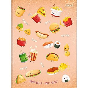 Caderno Brochurão Capa Dura Taste 80 Folhas