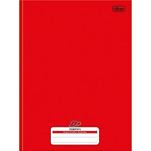 Caderno de Caligrafia Capa Dura D+ 96 Folhas Universitário Brochura - Vermelho