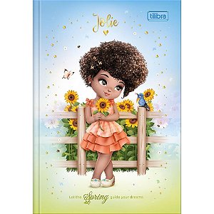 Caderno Espiral 1/4 Capa Dura Jolie 80 Folhas