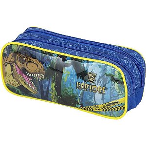 Estojo PVC Raptor AZUL/AMARELO Duplo
