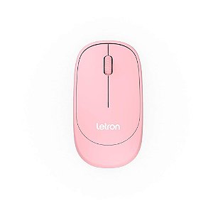 Mouse óptico sem Fio Letron 1000DPI Color FIT Rosa