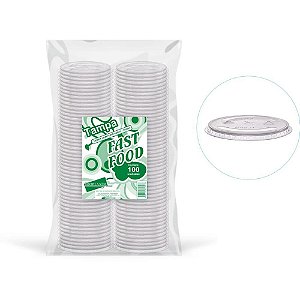 Tampa Descartável P/COPO 400/550ML com Furo