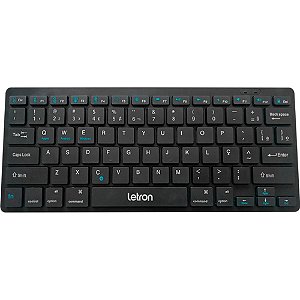 Teclado Mini USB Letron Office Free sem Fio Preto
