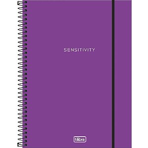 Caderno 01X1 Capa Dura Neon 80 Folhas – Roxo