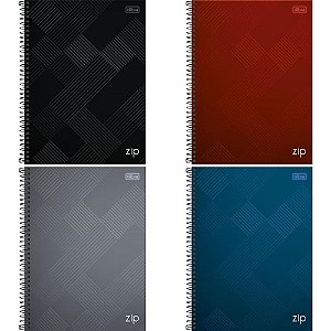 Caderno 01X1 Capa Dura ZIP 80 Folhas