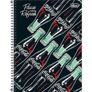 Caderno 10X1 Capa Dura Coca Cola Connect 160 Folhas