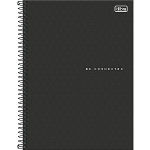 Caderno 10X1 Capa Dura Neon Connect Masculino 160 Folhas
