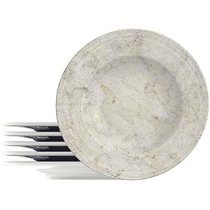 Utensílio Doméstico Prato Raso Travertino Porcelan