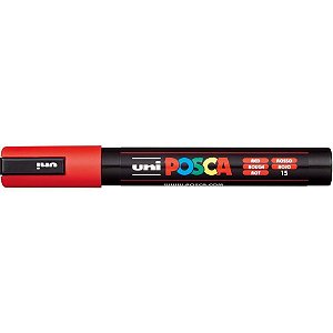 Pincel Marcador Artesanato Posca PC-5M 2.5MM Vermelho C/06